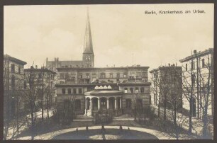Ansichtskarte Krankenhaus am Urban, Patientengarten