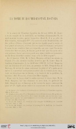 La momie du roi Mer-en-ptah, Ba-en-ra