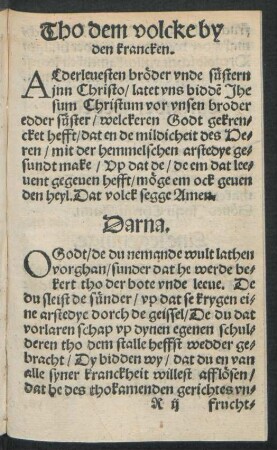 Tho dem volcke by den krancken.
