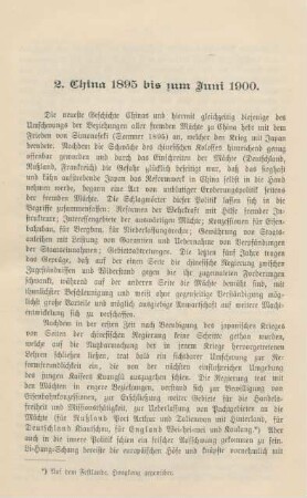 2. China 1895 bis zum Juni 1900
