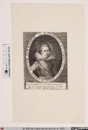 Bildnis Friedrich V., 1610(1614)-1620 Kurfürst von der Pfalz, 1619/20 König von Böhmen
