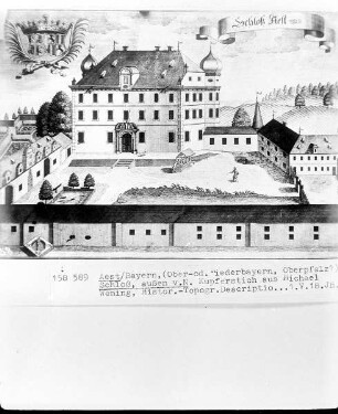 Historico-Topographica Descriptio — Schloß Aest, Hofseite