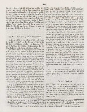 264 Ein Erlaß des Evang. Ober-Kirchenraths