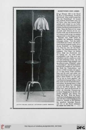 Kunstwerk und Leben