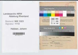 Entnazifizierung Johann Hebben , geb. 27.06.1907 (Landwirt)