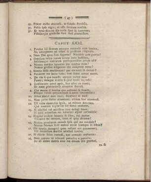Caput XXXI. [bis] Caput XXXVI.