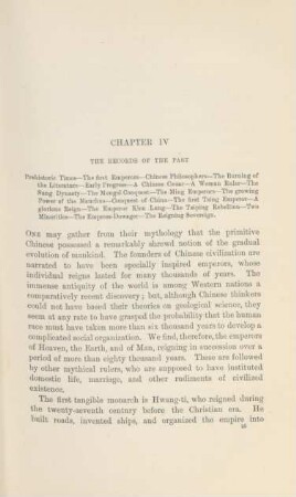 Chapter IV. The records of the past