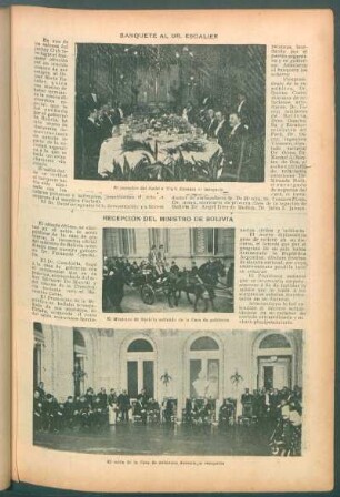 Recepción del ministro de Bolivia