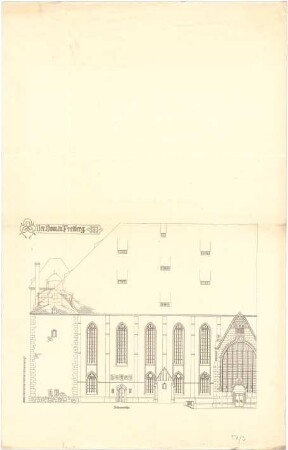 Fischer, Theodor; Freiberg; Freiberger Dom, Türme - Südseite (Ansicht)