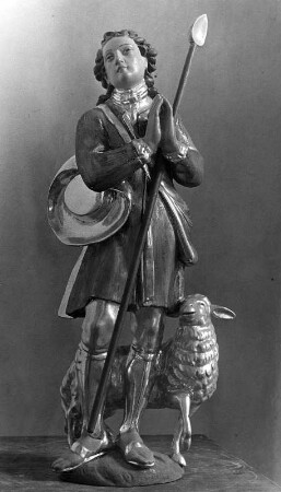 Heiliger Wendelin : Heiliger Wendelin (1701/1800). Langenwang (Fischen im Allgäu), Sankt Antoniuskapelle, Hochaltar