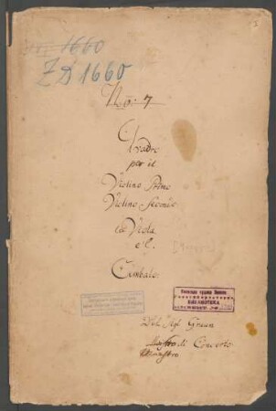Quartette; strings, bc; g-Moll; GraunWV Av:XIV:10