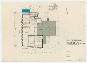 Wohn- und Geschäftshaus Breite Straße 25 / Friedrichshaller Straße 19a, Berlin-Wilmersdorf: Grundriss Kellergeschoss 1:100