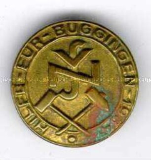NSV (NS-Volkswohlfahrt), Spendenplakette für Buggingen