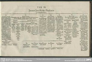 Tab. XI. Juvatur Juris Publici Prudentia