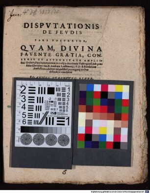 Disputationis De Feudis Pars ..., Pars posterior