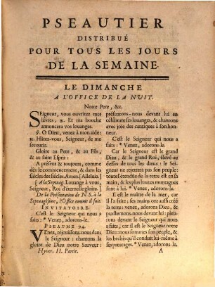 Breviaire De Paris, 8. Hyver ; 2