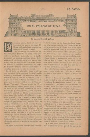 En el palacio de Temis : Un documento madrigalesco