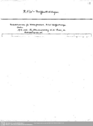 RKW-Veröffentlichungen