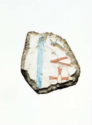 Wandmalerei mit Hieroglyphen-Inschrift