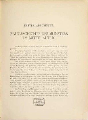 Baugeschichte des Basler Münsters, [1]