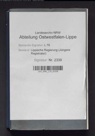 Gewerbliche Verhandlungen aus dem Amt Schötmar