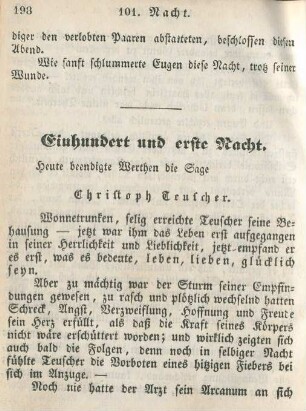 Einhundert und erste Nacht