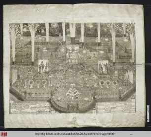[Darstellung des Feuerwerks am Tag der Krönung von Anna Ioannovna, dem 30. April 1730]