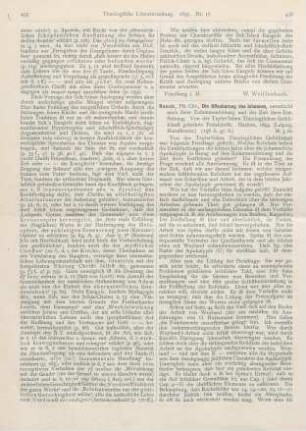 436-438 [Rezension] Rauch, Chr., Die Offenbarung des Johannes, untersucht nach ihrer Zusammensetzung und der Zeit ihrer Entstehung