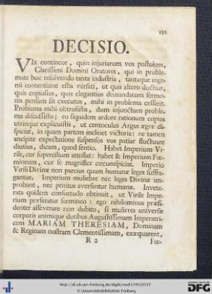 Decisio.