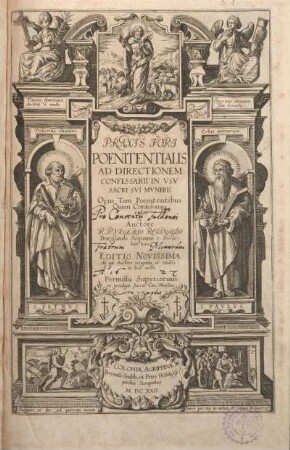 1: Praxis Fori Poenitentialis Ad Directionem Confessarii In Vsv Sacri Svi Mvneris