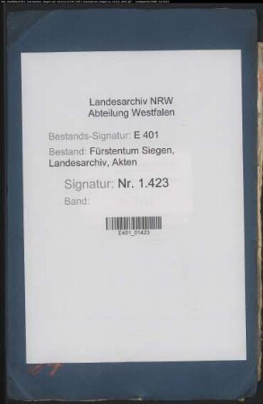 Angelegenheiten der Gemeinde Klafeld und der Bewohner auf der Geisweid