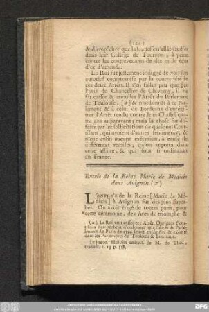 Entrée de la Reine Marie de Médicis dans Avignon.
