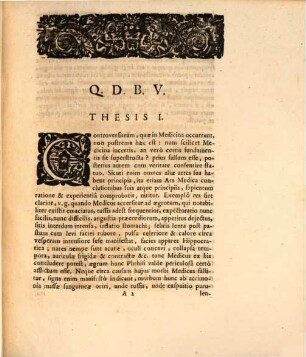 Disp. med. inaug. theses medicas controversas exhibens