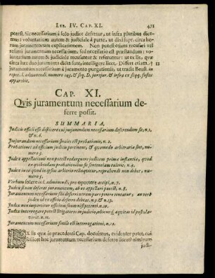 Cap. XI. Quis iuramentum necessarium deferre possit.