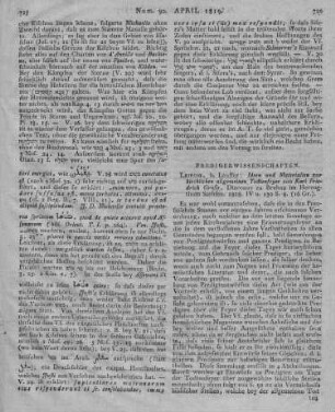 Große, K. F.: Ideen und Materialien zur kirchlichen allgemeinen Todtenfeyer. Leipzig: Lauffer 1818