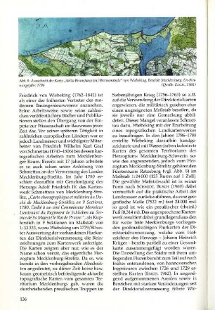 Abb. 8: Ausschnitt der Karte "3a/4a Brunshaupten/ Warnemünde" von Wiebeking. Bereich: Mecklenburg. Erscheinungsjahr: 1786