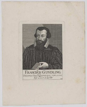 Bildnis des Franciscus Gundling