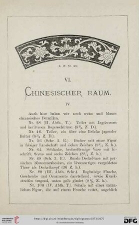 VI. Chinesischer Raum