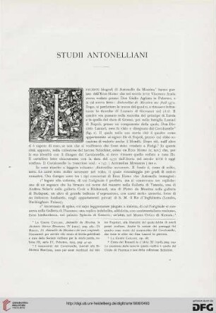 11: Studii Antonelliani