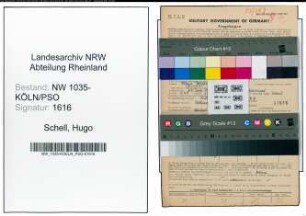 Entnazifizierung Hugo Schell , geb. 25.05.1902 (Kraftfahrer)