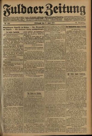 Ausgabe vom Mittwoch, den 09. Juni 1915.