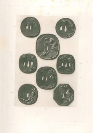 [Eight Tsuba. (Nos. 295, 311, 314, 404, 429, 525, 526, 541)]