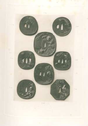 [Eight Tsuba. (Nos. 295, 311, 314, 404, 429, 525, 526, 541)]