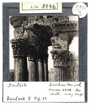 Baalbek: Bacchustempel, Pterondecke des südl. Umgangs