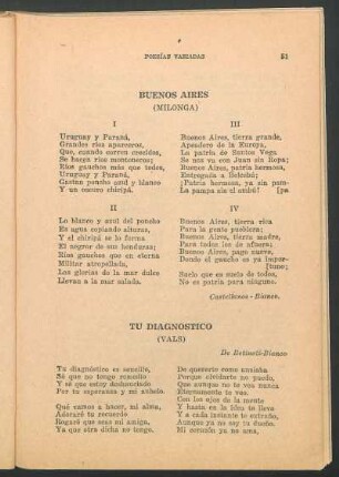 Tu diagnóstico : (Vals)