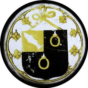 Wappenscheibe mit ungedeutetem Wappen