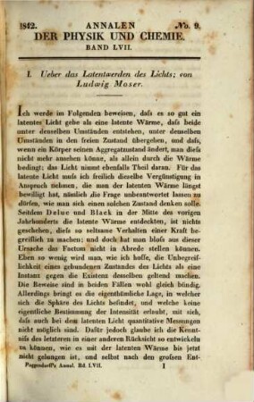 Annalen der Physik. 133 = Poggendorff's Annalen ; Bd. 57 = Reihe 2, Bd. 27. 1842