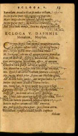 Ecloga V. Daphnis.