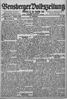 Bensberger Volkszeitung. 1907-1929