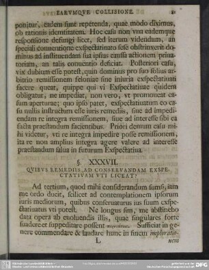§. XXXVII. Quibus Remediis Ad Conservandam Exspectativam Uti Liceat?